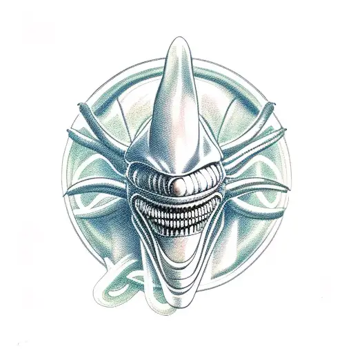 alien xenomorph tattoo design idea
