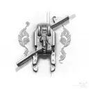  police glock 17 tattoo design idea