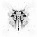  police glock 17 tattoo design idea