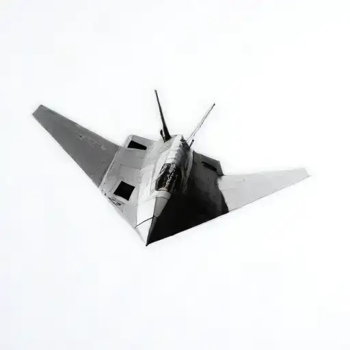 nasa's stealth fighter tattoo design idea
