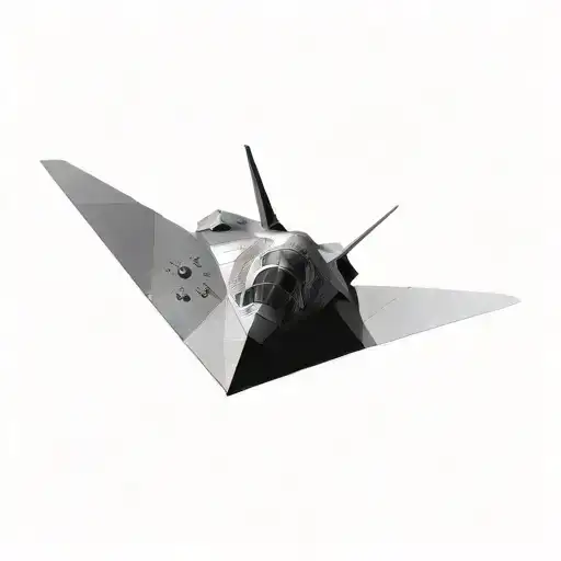 nasa's stealth fighter tattoo design idea