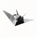 nasa's stealth fighter tattoo design idea