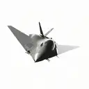 nasa's stealth fighter tattoo design idea