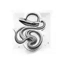 snake surrounding the god Osiris tattoo design idea