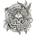 combination of names:Sean Sam Tyler Peter Trenton Caleb Austin Dylan Jon Nate mark  tattoo design idea