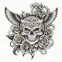 combination of names:Sean Sam Tyler Peter Trenton Caleb Austin Dylan Jon Nate mark  tattoo design idea