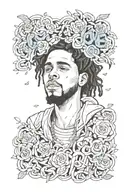 love yourz j cole tattoo design idea