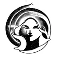 Purity, success, passion, divine feminine energy, goddess, enlightenment, Siren  tattoo design idea