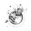 moon heartbreak  tattoo design idea