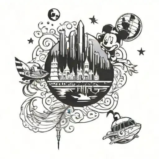 Vancouver and disney world tattoo design idea