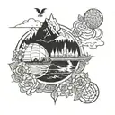 Vancouver and disney world tattoo design idea