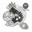 Vancouver and disney world tattoo design idea