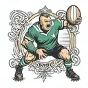 rugby tattoo design idea