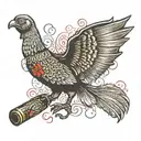 turkey tracks on shotgun shells  tattoo design idea