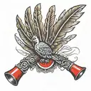 turkey tracks on shotgun shells  tattoo design idea