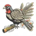 turkey tracks on shotgun shells  tattoo design idea