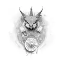 child pray tattoo design idea