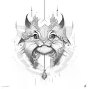 child pray tattoo design idea