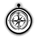 Broken Compass tattoo design idea