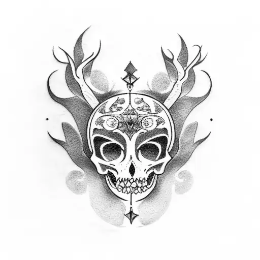 memento mori memento vivere tattoo design idea