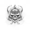 memento mori memento vivere tattoo design idea