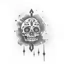 memento mori memento vivere tattoo design idea