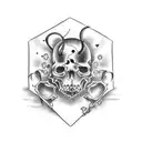 memento mori memento vivere tattoo design idea