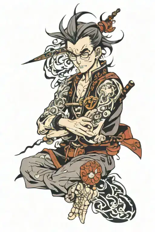 Toji Fushiguro tattoo design idea