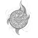 curry logo tattoo design idea