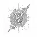 curry logo tattoo design idea