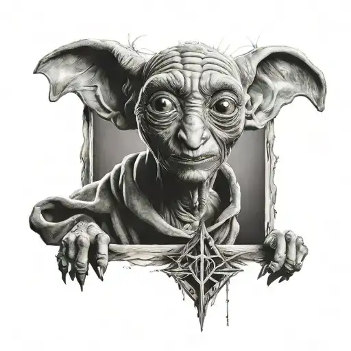 Harry potter dobby tattoo design idea