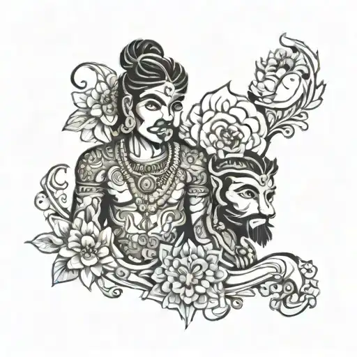 Arjun and Aagam tattoo design idea