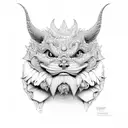 chupacabra  tattoo design idea