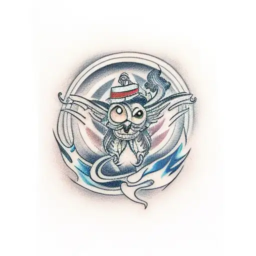 fire and 1111 tattoo design idea