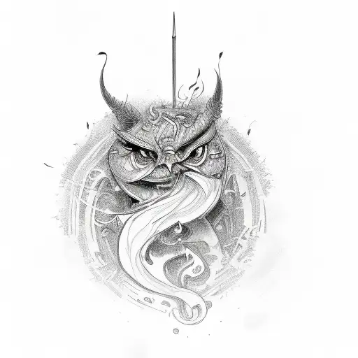 fire and 1111 tattoo design idea