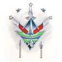 fire and 1111 tattoo design idea