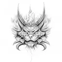 fire and 1111 tattoo design idea