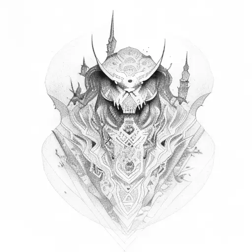 One with long life, Long-lived tattoo design idea