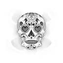 Mexican calavera  tattoo design idea