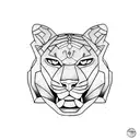 Panther tattoo design idea