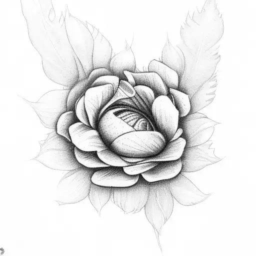 Virginia Wildflowers Dainty Thin Lines  tattoo design idea
