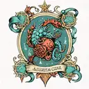 SCORPIO SAGITTARIUS AQUARIUS sing tattoo design idea