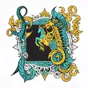 SCORPIO SAGITTARIUS AQUARIUS sing tattoo design idea