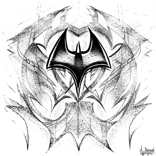 batman symbol  tattoo design idea
