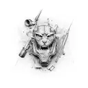 detroit ghetto  tattoo design idea