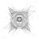 vortex espacial and naturez tattoo design idea