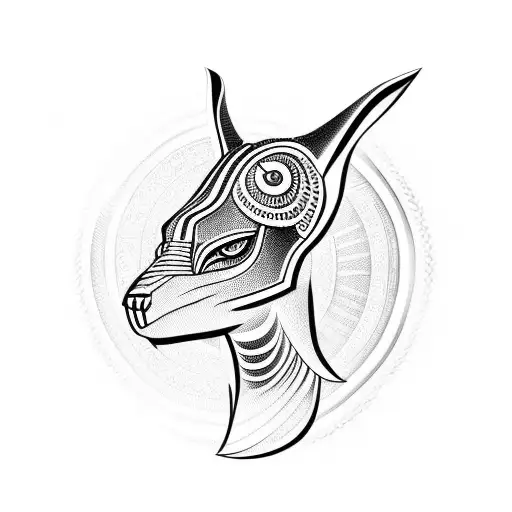 Anubis tattoo design idea