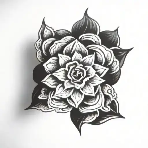 Flores tattoo design idea