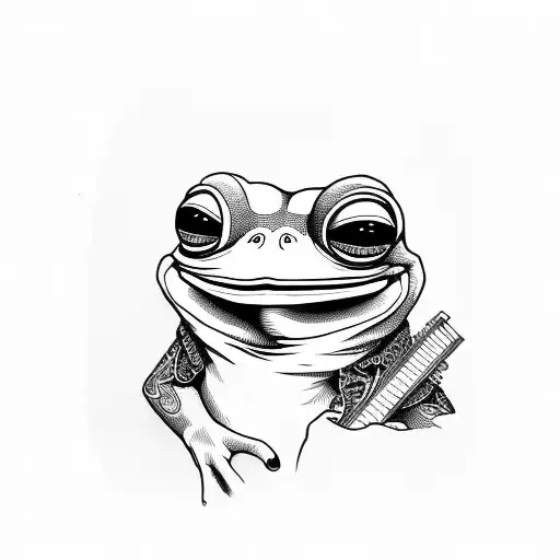 pepe the frog  tattoo design idea