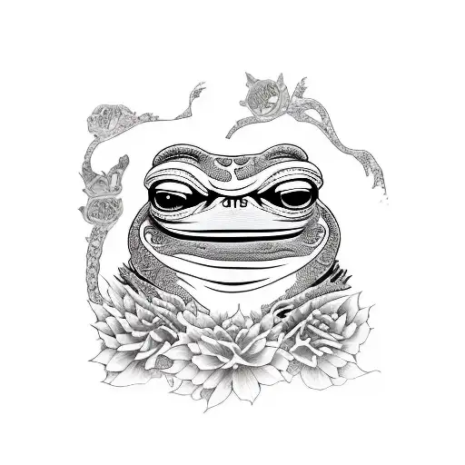 pepe the frog  tattoo design idea